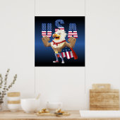 Poster aigle du 4 juillet (Cuisine)