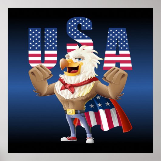 Poster aigle du 4 juillet (Devant)
