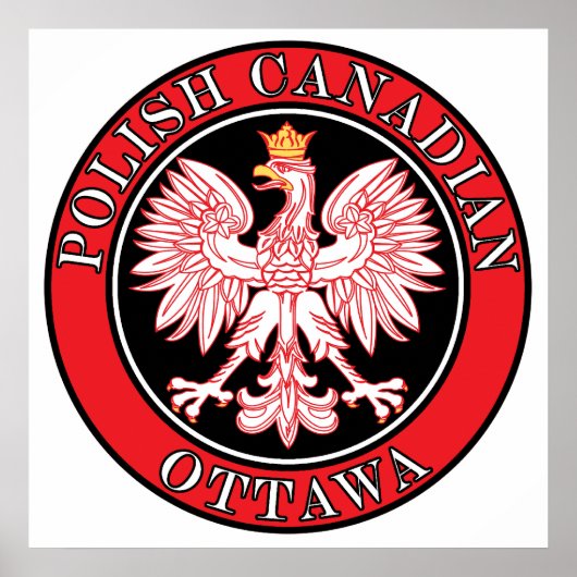 Poster Aigle du Canada polonais d'Ottawa (Devant)