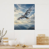 Poster Aigle du Vent Ciel Infini (Cuisine)