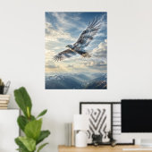 Poster Aigle du Vent Ciel Infini (Bureau à domicile)