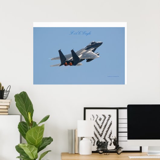 Poster Aigle F-15C (Bureau à domicile)