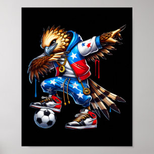 Poster Aigle Harpye de Panama Dabbing Football Urbyn Stre