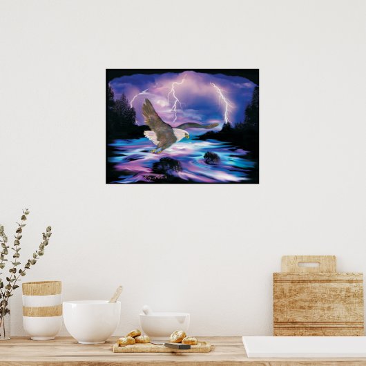 Poster Aigle Majestic Bald (Cuisine)