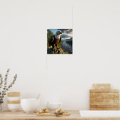 Poster Aigle Majestic Bald en pleine nature sauvage (Cuisine)