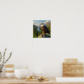 Poster Aigle Majestic Bald en pleine nature sauvage (Cuisine)
