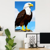 Poster Aigle majestueux | Art AI (Bureau à domicile)