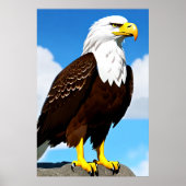 Poster Aigle majestueux | Art AI (Devant)