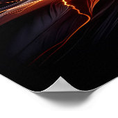 Poster Aigle Majestueux Saluant Avec Fierté Américaine (Coin)