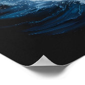 Poster Aigle Majestueux S'Élevant Au-Dessus Des Poissons (Coin)