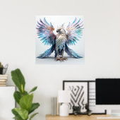 Poster Aigle métallique Iridescendant (Bureau à domicile)