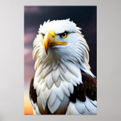 Poster Aigle mignon et adorable | Art AI (Devant)