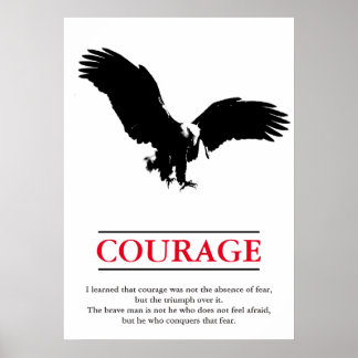 Poster Aigle Motivational Courage Pop Art Inspiration
