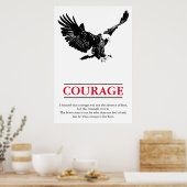 Poster Aigle Motivational Courage Pop Art Inspiration (Cuisine)