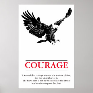 Poster Aigle Motivational Courage Pop Art Inspiration