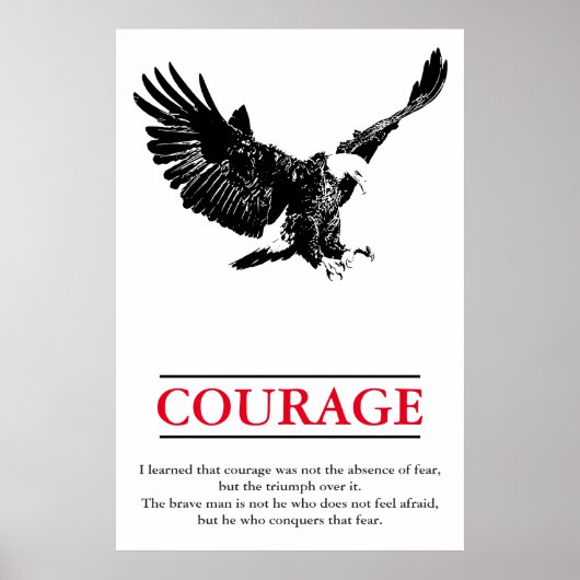 Poster Aigle Motivational Courage Pop Art Inspiration (Devant)