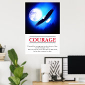 Poster Aigle Motivational Courage Pop Art Inspiration (Bureau à domicile)