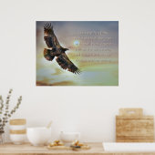 Poster Aigle motivationnel inspiré volant haut (Cuisine)