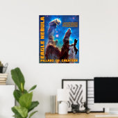 Poster Aigle Nebula - Les piliers de la création (Bureau à domicile)