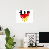 Poster Aigle noir allemand (Bureau à domicile)