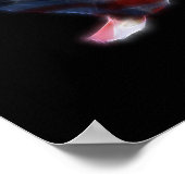 Poster Aigle patriotique du drapeau américain (Coin)