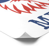 Poster Aigle patriotique Merica 4 juillet Drapeau américa (Coin)