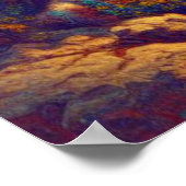 Poster Aigle perché sur le rocher avec ses bébés (Coin)