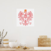 Poster Aigle Polonais En Rouge (Cuisine)