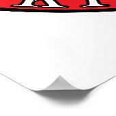 Poster Aigle polonaise canadienne Kitchener (Coin)