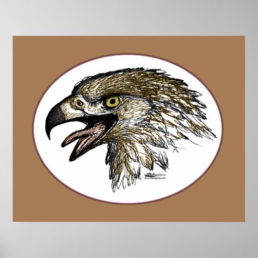 Poster Aigle qui crie (Devant)