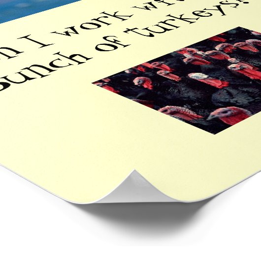 Poster Aigle qui monte, Dindons, Comment puis-je monter c (Coin)