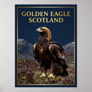 Poster 🦅 Aigle royal Écosse Oiseau des Highlands