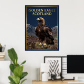 Poster 🦅 Aigle royal Écosse Oiseau des Highlands (Bureau à domicile)