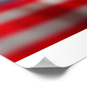 Poster Aigle sur l'affiche du drapeau américain (Coin)