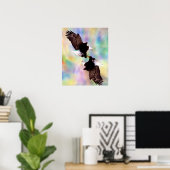 Poster Aigles dansants (Bureau à domicile)