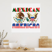 Poster Aigles Mexicains Américains (Cuisine)