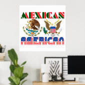 Poster Aigles Mexicains Américains (Bureau à domicile)