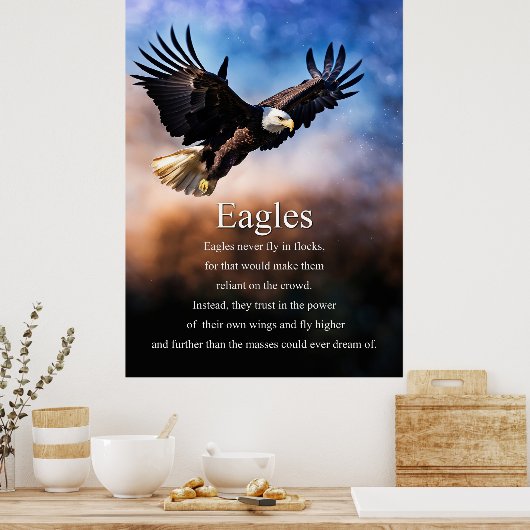 Poster Aigles motivationnels (Cuisine)