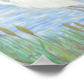 Poster Aiguille blanche dans le marais de Cattail (Coin)