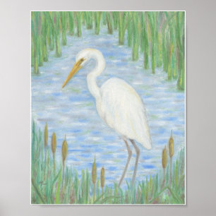 Poster Aiguille blanche dans le marais de Cattail