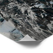 Poster Aiguille des Deux Aigles lever du soleil, Chamonix (Coin)