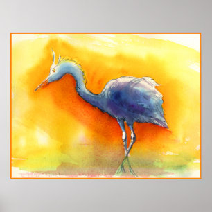 Poster Aiguille du coucher de soleil