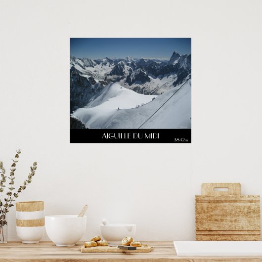Poster AIGUILLE DU MIDI, 3842m (Cuisine)