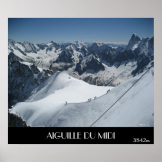 Poster AIGUILLE DU MIDI, 3842m
