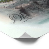 Poster Aiguille du récif oriental et Héron à visage blanc (Coin)