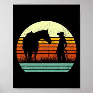 Poster Aiguille Rétro Cheval Pour Femmes & Fille I Lo
