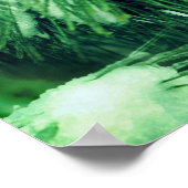 Poster Aiguilles De Pins En Hiver De Neige Et De Glace (Coin)