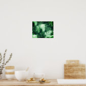 Poster Aiguilles De Pins En Hiver De Neige Et De Glace (Cuisine)