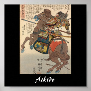 Poster Aikido Japonais Martial Art