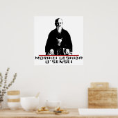 Poster Aikido Morihei Ueshiba O'Sensei (Cuisine)